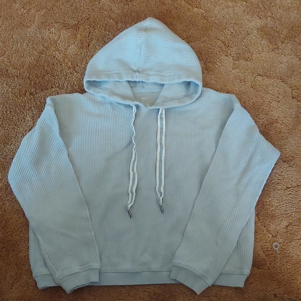 Aerie Soft Sky Greenish Gray Hoodie
